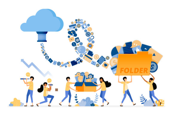 3d Banner of Cloud System Storage Tech: A Modern Approach to Digital Asset Management