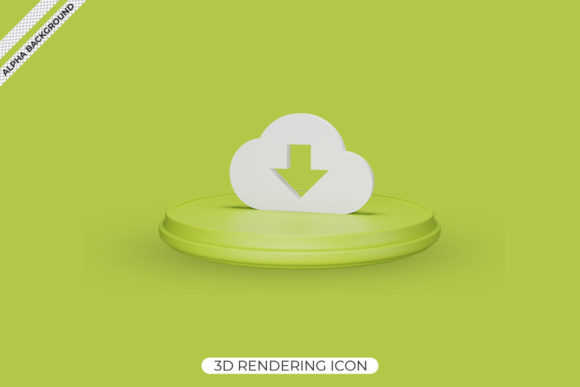 3D Cloud Download Render Icon Explained