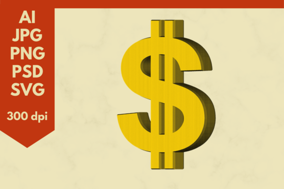 3D Dollar Icon: A Bold Visual Statement