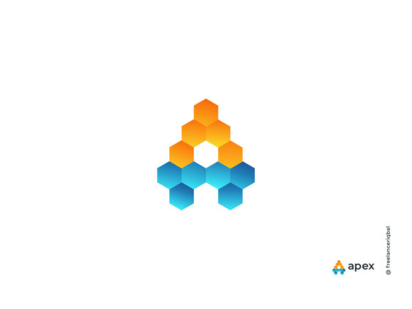 A 3D Modern Letter Logo Mark
