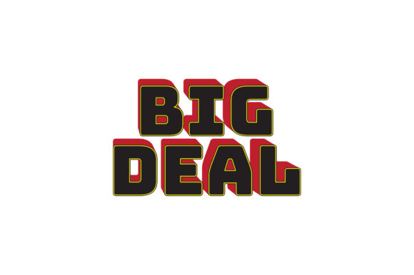 Big DEAL 3D Text Effect Vector