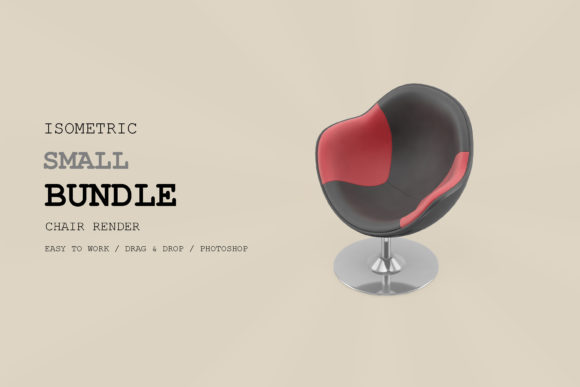 Elevate Your Design Projects with the Isometric Chair 3D Render Pack 70