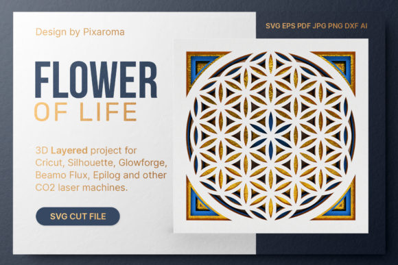 Flower of Life 3D Layered: A Unique Exploration of Sacred Geometry