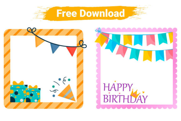 Free Birthday Frame Design Collection: A Creative Way to Celebrate Special Occasions