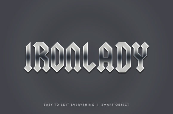 Ironlady 3D Silver Style Text Effect: A Modern Tool for Visual Impact