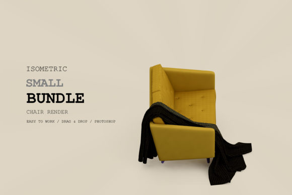 Isometric Armchair 3D Rendering Pac 103
