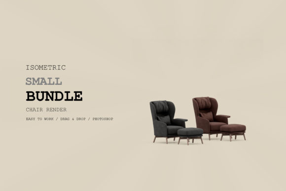 Isometric Armchair 3D Rendering Pac 138
