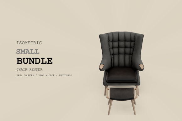 Isometric Armchair 3D Rendering Pack 75