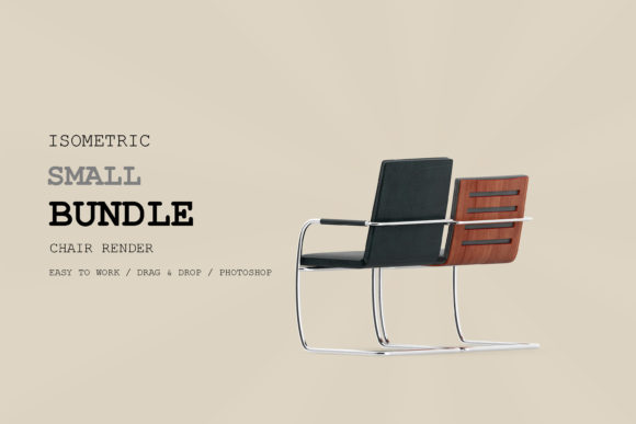 Isometric Chair 3D Render Pack 105