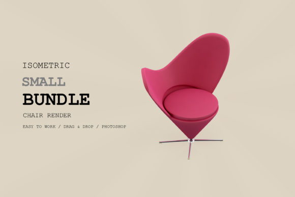 Isometric Chair 3D Render Pack 14 – A Creative Shortcut for Real Projects