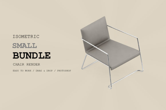 Isometric Chair 3D Render Pack 41