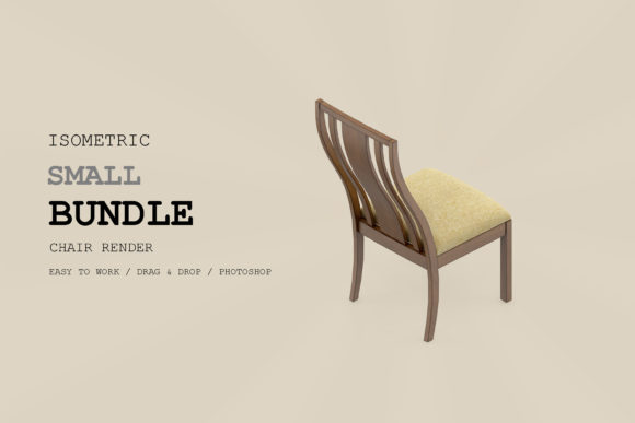 Isometric Chair 3D Render Pack 80: Your Gateway to Stunning Isometric Visuals