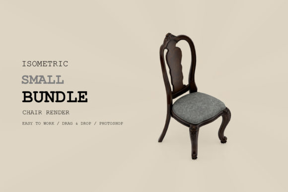 Isometric Chair 3D Render Pack 90: A Practical Resource for Creators