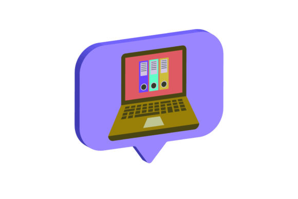 Laptop 3D Icon Document: A Practical Tool for Digital Creativity and Communication
