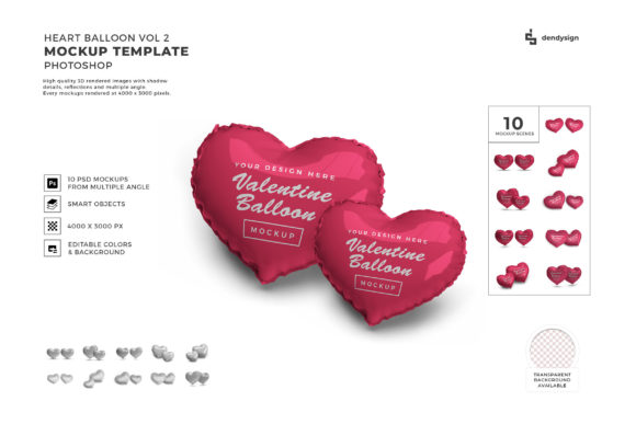 Love Heart Balloon 3D Mockup Bundle 2: A Practical Tool for Creative and Business Workflows