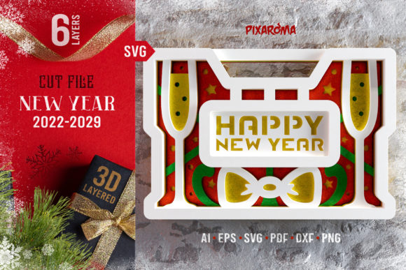 New Year 3D Layered SVG Cut File: A Strategic Tool for Creative and Business Success