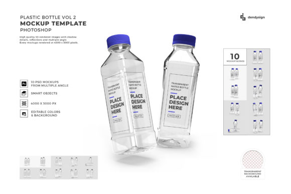 Plastic Bottle 3D Mockup Bundle Vol 2: A Game-Changer for Modern Design and Marketing