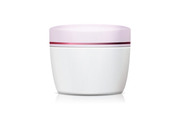 Plastic Cosmetic Jar Vector 3D Clean