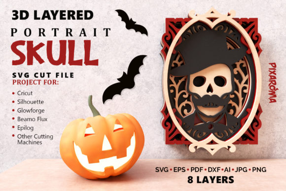 Skull Portrait 3D Layered SVG Cut File: A Practical Guide for Creators and Entrepreneurs