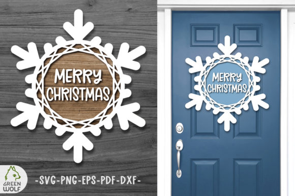 Snowflake Svg Christmas Door Sign Design: A Unique Way to Decorate Your Holiday Entrance