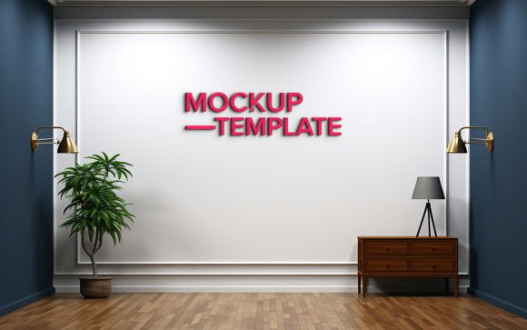 Wall Indoor 3D Logo Mockup: A Creative Tool for Visual Storytelling
